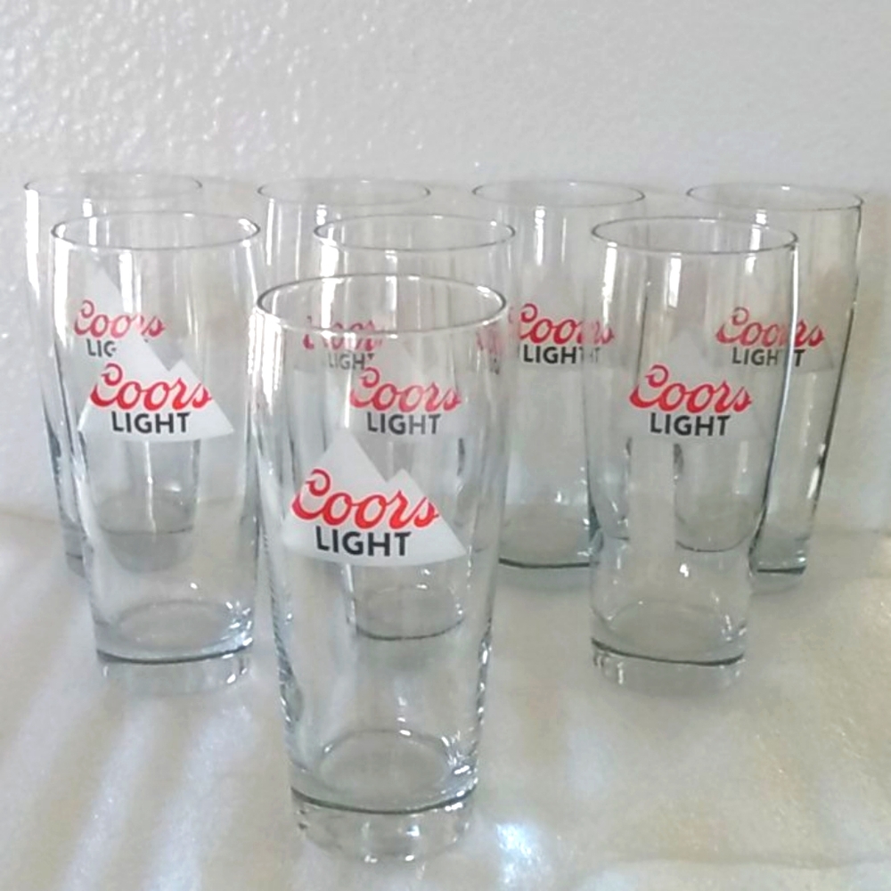 Coors Light Modern Pint Glasses-Set of 4